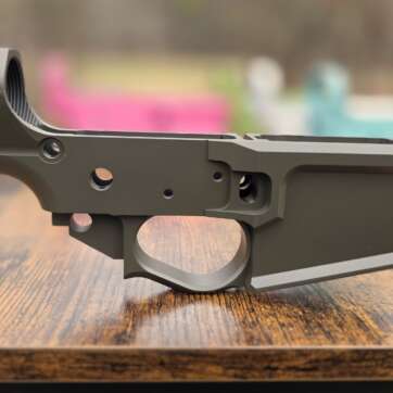 OD GREEN STRIPPED BILLET LOWER RECEIVER ALUMINUM AR15 5.56 223 300 blackout