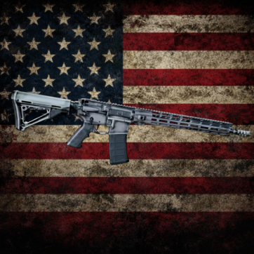 TOXIC AR15 RIFLE 16" BARREL BYOG 5.56 NATO 223 CUSTOM BATTLWORN